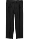 Prada Wool And Mohair Pants In Black  