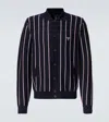 Prada Cardigan Aus Wolle Und Seide In Blau