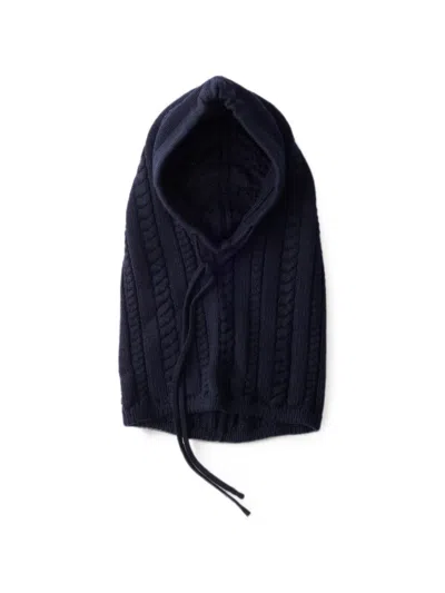 Prada Wool Balaclava In Blue