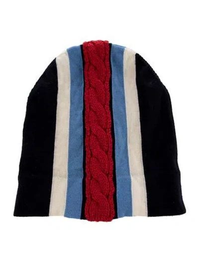 Pre-owned Prada Wool Beanie In Blue