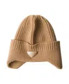 Prada Wool Beanie In Brown