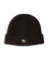Prada Wool Beanie In Brown