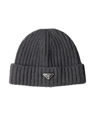 Prada Wool Beanie In Green