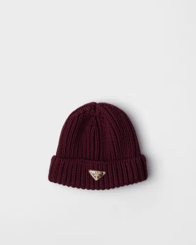 Prada Wool Beanie In Multi
