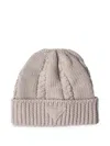Prada Wool Beanie In Neutral