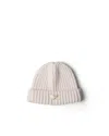 Prada Wool Beanie In Neutral