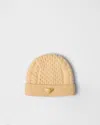Prada Wool Beanie In Neutral