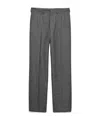 Prada Wool Belt-loop Casual Pants In Gray
