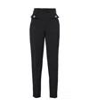 Prada Wool Belt Loop Casual Trousers In Black