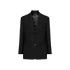 Prada Single-breasted Wool Blazer In Black