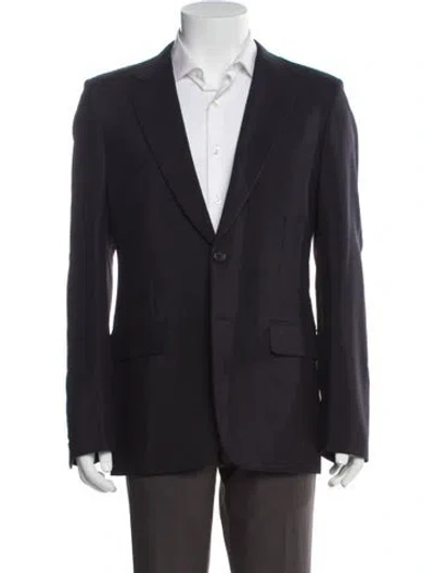 Pre-owned Prada Wool Blazer In Blue