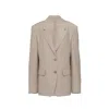 Prada Wool Blazer Jacket In Beige