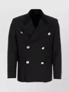 Prada Wool Blazer With Metallic Buttons And Double-breasted Design