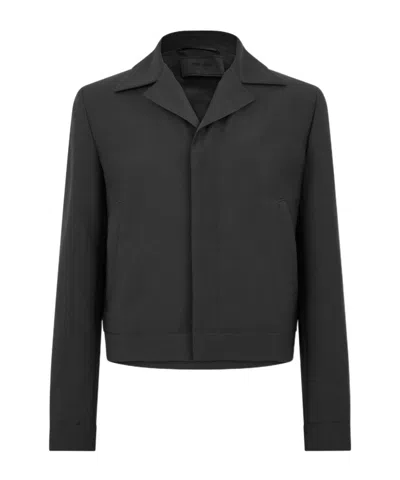 Prada Wool Blend Blazer In Purple