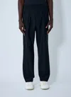 Prada Wool-blend Pinstripe Pants In Black