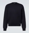 Prada Navy Blue Logo Sweaters In Blue
