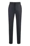 Prada Wool Trousers In Blue