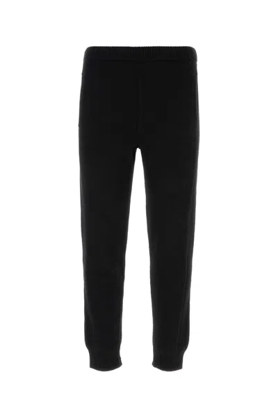 Prada Cotton Blend Joggers In Black