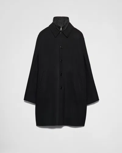 Prada Wool Blouson In Black