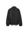 Prada Men's Wool Blouson Jacket In Black