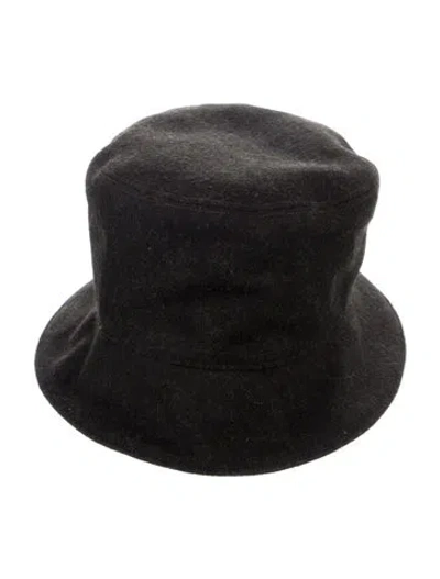 Pre-owned Prada Wool Bucket Hat In Brown