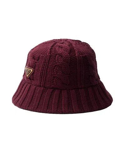 PRADA WOOL BUCKET HAT
