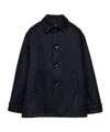 Prada Wool Caban Jacket In Blue