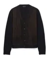Prada Wool Cardigan In Black