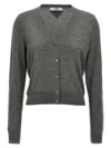 Prada Wool Cardigan In Multi