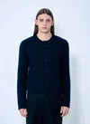 Prada Strickjacke Aus Shetlandwolle In Navy