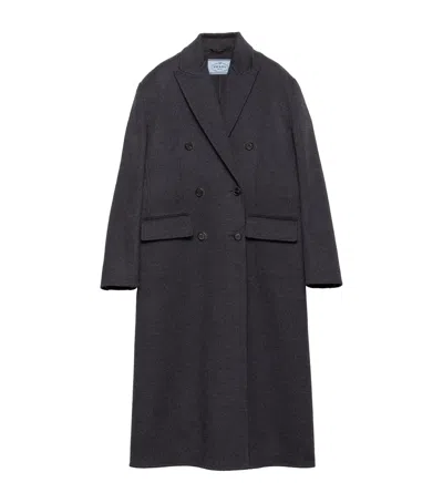 PRADA PRADA WOOL-CASHMERE DOUBLE-BREASTED COAT