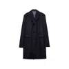 Prada Wool Coat Men In Black