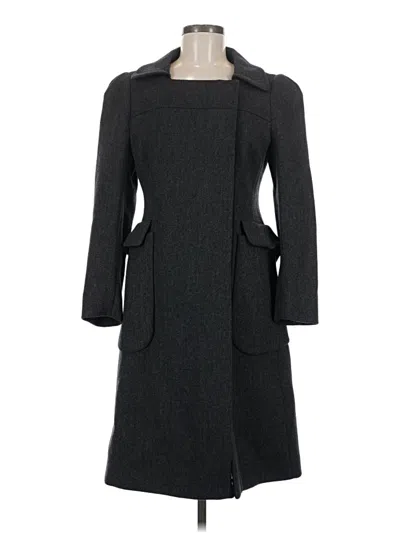 Pre-owned Prada Wool Coat In Gray