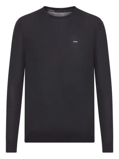 PRADA PRADA WOOL CREW-NECK JUMPER CLOTHING