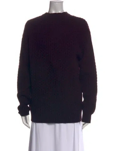 Pre-owned Prada Wool Crew Neck Pullover In Black