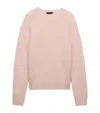 Prada Wool Stretch Pant Cuffed Hem In Alabastro