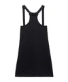Prada Wool Knit Mini Dress Square Neckline In Black