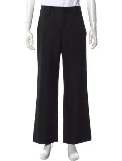 Pre-owned Prada Wool Dress Pants In Black
