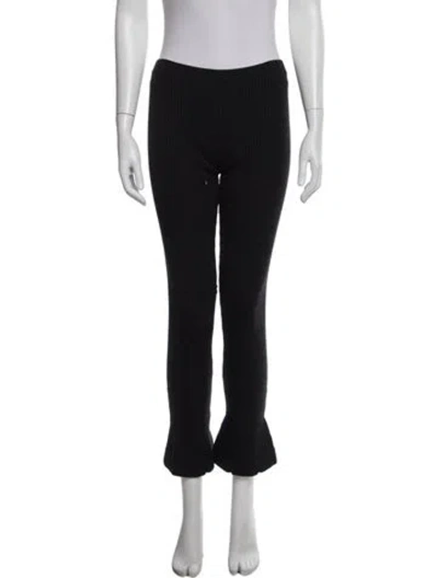 Pre-owned Prada Wool Flared Pants In Grey