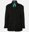Prada Wool Gabardine Blazer In Black