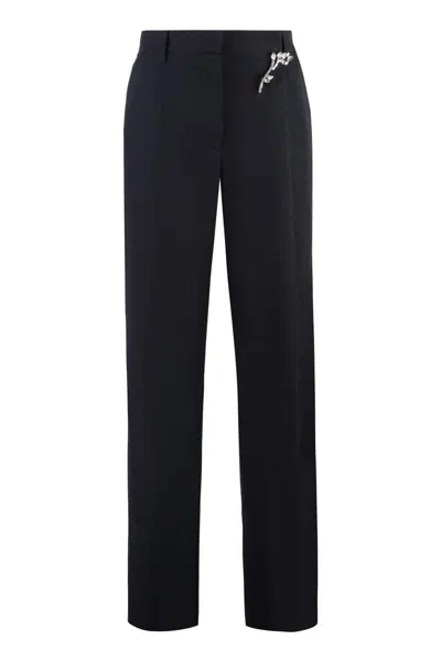 PRADA PRADA WOOL GABARDINE TROUSERS