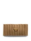 Prada Knit Virgin Wool Headband In Brown