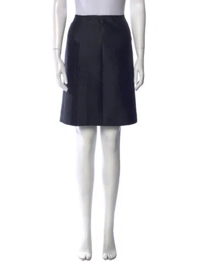 Pre-owned Prada Wool Knee-length Skirt In Black