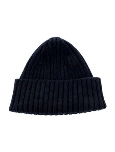 Pre-owned Prada Wool Knit Beanie In Blue
