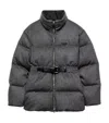 Prada Wool Loden Down Jacket In Gray