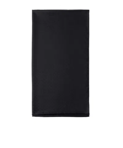 Prada Wool Logo Scarf In Black