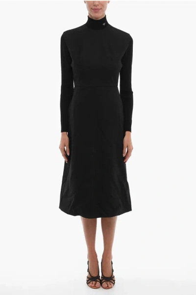 Prada Wool Long Sleeved Dress