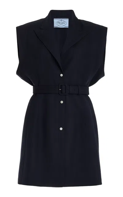 PRADA PRADA WOOL MINI BLAZER DRESS