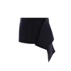 Prada Cloth Wool And Cashmere Miniskirt In Black