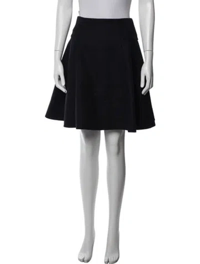 Pre-owned Prada Wool Mini Skirt In Blue